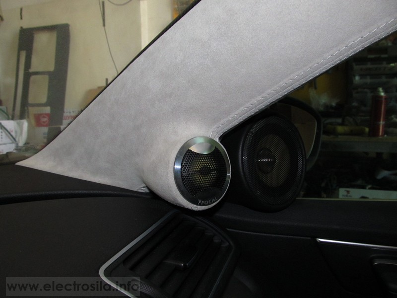 установка акустики Passat b7