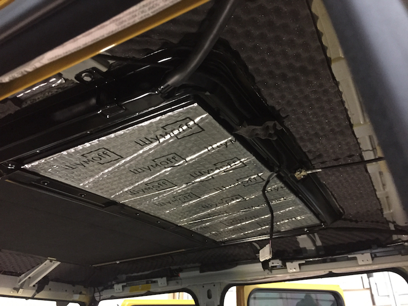 Вібро- та шумоізоляція стелі (даху) Mercedes G-Class W464 AMG