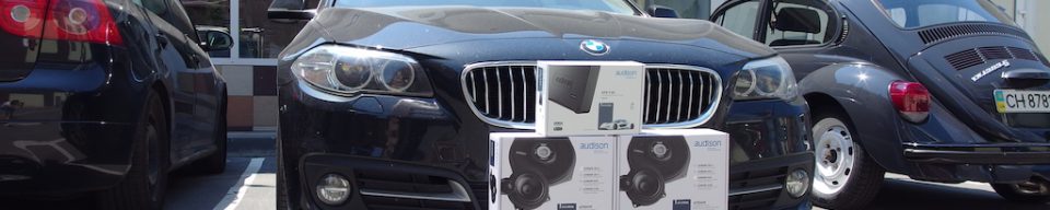 создание процессорной аудиосистемы Audison в BMW 5 F10